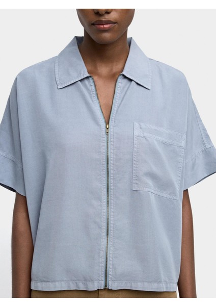 Fermuarlı Gömlek %100 Liyosel fiyatları