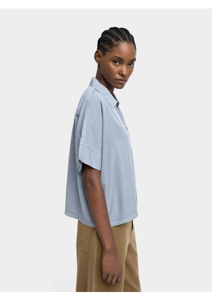 Fermuarlı Gömlek %100 Liyosel modelleri