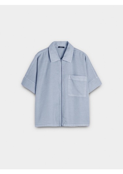 Fermuarlı Gömlek %100 Liyosel indirimleri