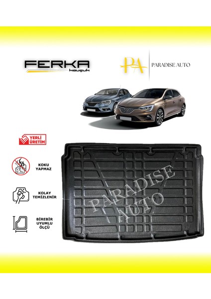 Renault Megane 4 Hatchback 2016 ve Üstü Bagaj Havuzu