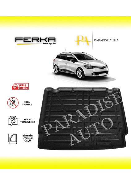 Renault Clio 4 Sport Tourer Düşük Zemin 2012-2019 Bagaj Havuzu