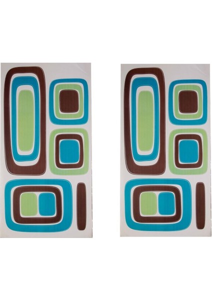 2 Adet Defter Sticker,laptop Sticker Kareli Mavi,yeşil Desen Pvc 61X30X0,5CM fiyatları