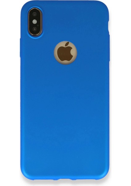 Newface iPhone Xs Max Kılıf First Silikon - Mavi