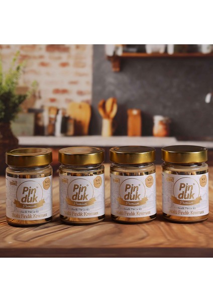 4 Adet 330 gr Premıum Sütlü Fındık Kreması
