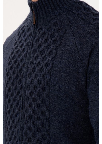 Erkek Lacivert Hırka (Triko) 50294136-VR033