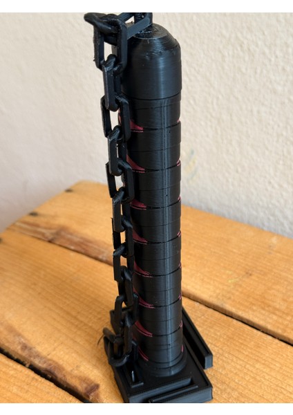 Ichigo Bleach Katlanabilir Siyah Zincirli Katana 3D Baskı Özel Açılabilir-Kapanabilir Katana Kılıç fiyatları