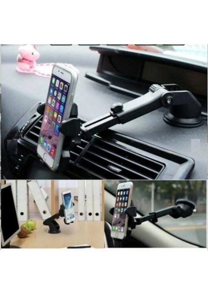 Telefon Tutucu Araç Içi Uzayan Ayarlanabilir Cam ve Torpido Vantuzlu fırsatları