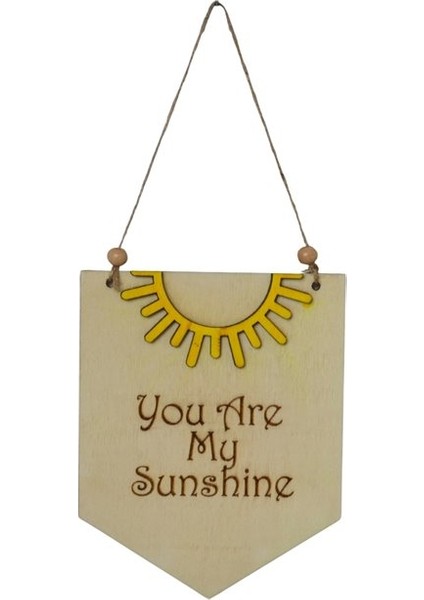 You Are My Sunshine Ahşap Çocuk Odası Duvar Panosu 20X16CM fiyatları
