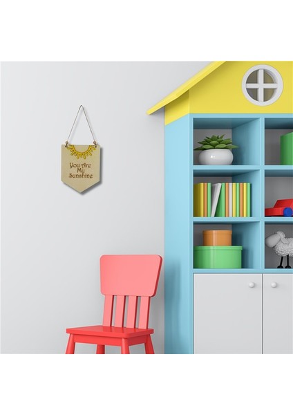 You Are My Sunshine Ahşap Çocuk Odası Duvar Panosu 20X16CM modelleri