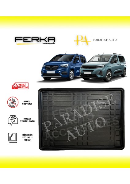 Opel Combo 2018 ve Üstü Bagaj Havuzu
