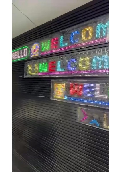 16X96+ Matrix Esnek LED Ekran Telefon Kontrollü Cama Yapışan Araba Ev Dükkan Ofis Bluetooth Tabela Henüz Değerlendirilmemiş Ilk Sen Değerlendir fiyatları