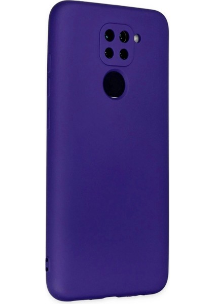 Newface Xiaomi Redmi Note 9 Kılıf Nano Içi Kadife Silikon - Mor modelleri