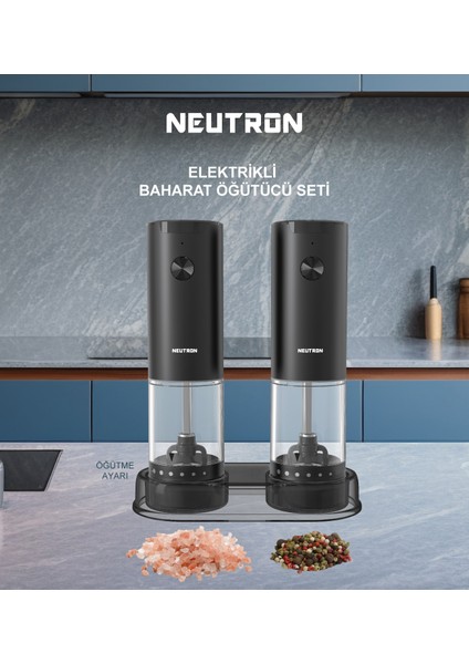 NTL-PG-33D Elektrikli Çiftli Baharat Öğütücü