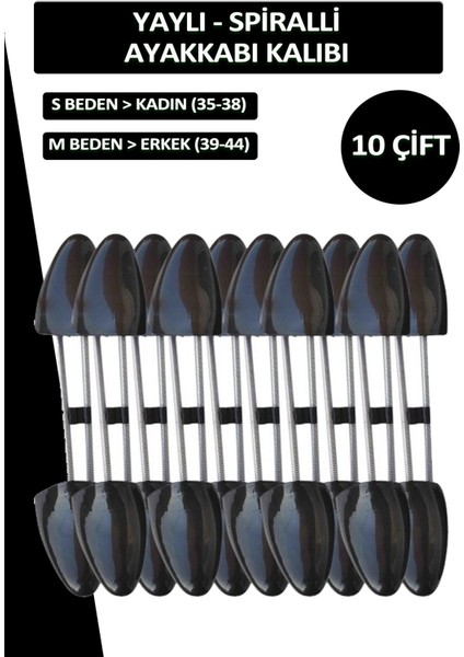 Siyah Yaylı Ayakkabı Kalıbı 35-38 Numara 10 Çift