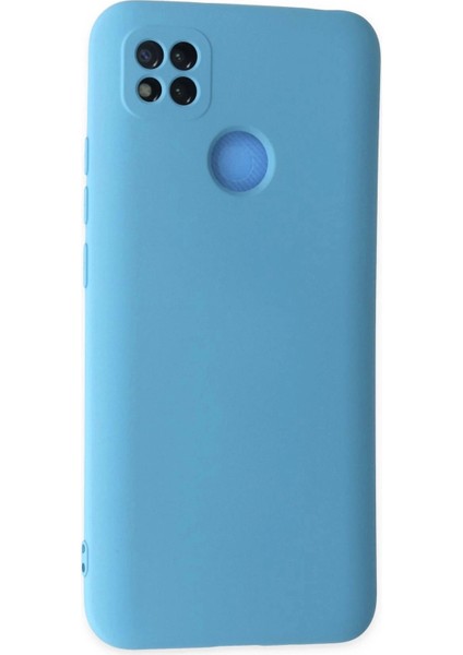 Newface Xiaomi Redmi 9c Kılıf Nano Içi Kadife Silikon - Mavi modelleri