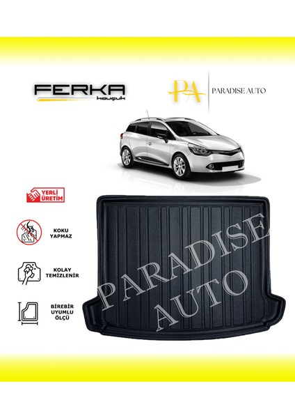 Renault Clio 4 Sport Tourer Yüksek Zemin 2012-2019 Bagaj Havuzu