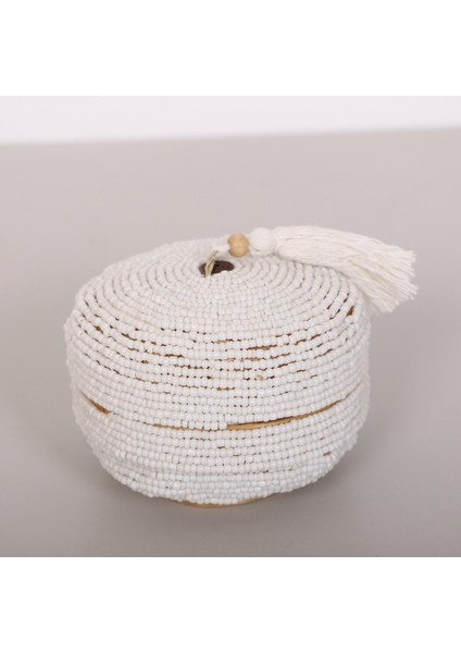 Mylamp Bali Boncuklu Bambu Saklama Kutusu 16X10 cm