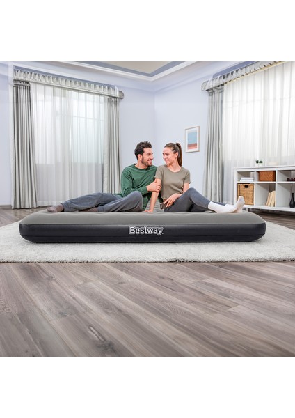 Ultra King 3 Kişilik Şişme Yatak ve Manuel El Pompalı 203X183X22CM 671HC BW148