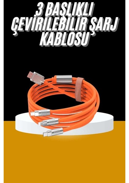120W 3 In 1 Uyumlu Silikon Şarj Kablosu Hızlı Şarj Kablosu fiyatları