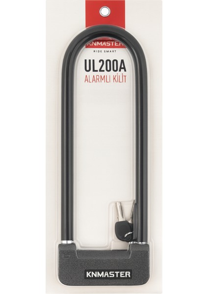 UL200A Alarm Fonksiyonlu U-Lock Bisiklet ve Motosiklet Kilidi modelleri