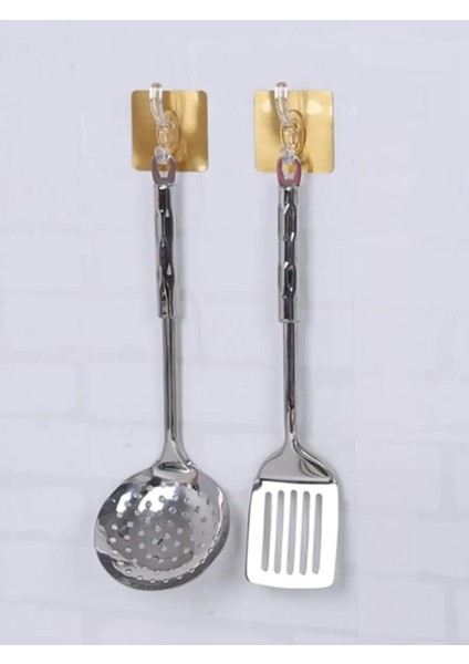 6'lı Altın Renkli Güçlü Yapışkanlı Çok Amaçlı Askı Seti modelleri