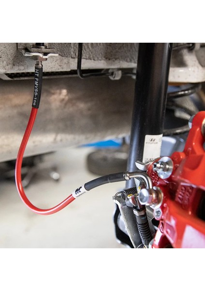 Hyundai I20N Çelik Fren Hortumu - Kırmızı