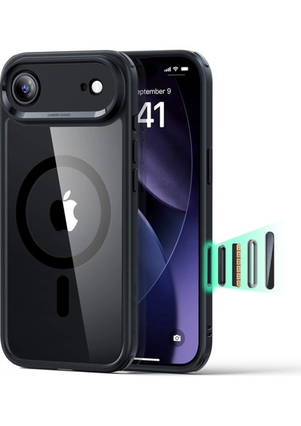 Apple iPhone 17 Air Classic Hybrid Kamera Kontrol Koruma Butonlu Magsafe Kapak Kılıf