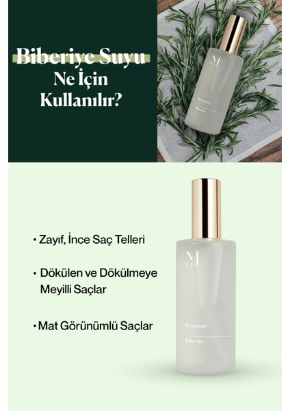 Biberiye Suyu Saç Toniği 100 ml 2'li Set indirimleri