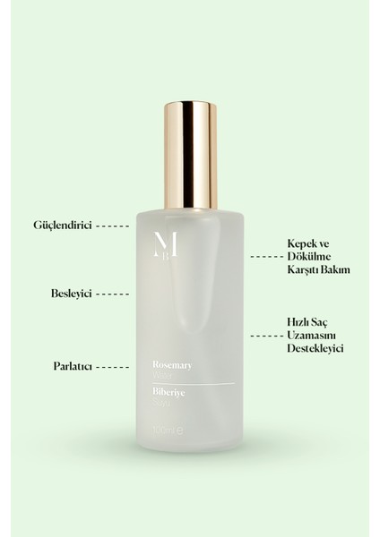 Biberiye Suyu Saç Toniği 100 ml 2'li Set modelleri