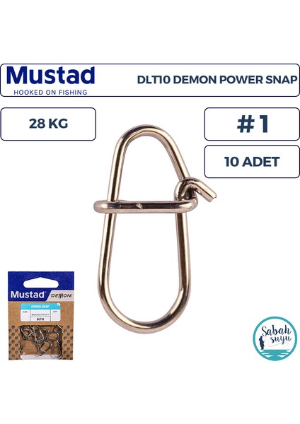 Demon DLT10 Power Snap Klips #1 28KG (10 Adet)