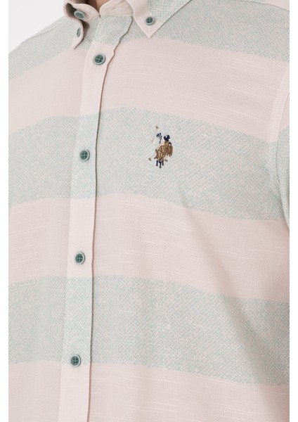 Erkek Mint Gömlek Desenli 50291249-VR090