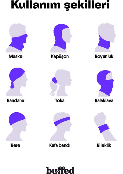 Oni Boyunluk Bandana Maske Buff Buffed indirimleri