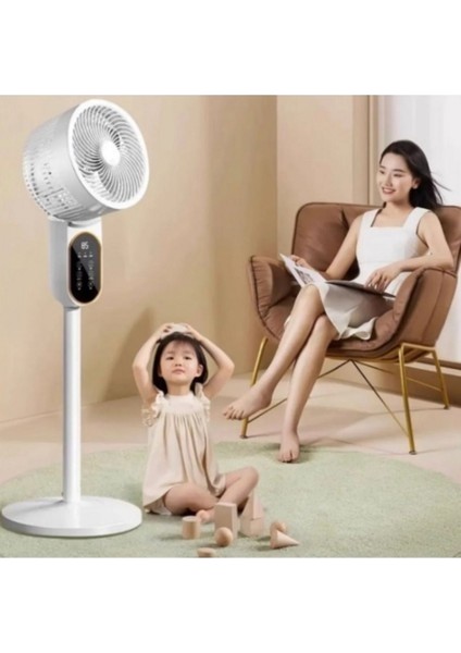 360 Derece Döner Dijital Hava Sirkülasyon Kumandalı Sessiz Masa Üstü Soğutma Fan Ayaklı Vantilatör modelleri