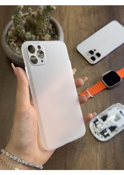iPhone 11 Pro Max Uyumlu Süper Ince Mat Ultra Thin Silikon Kılıf