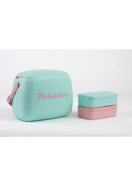 Cooler Bag Verde Agua - Rosa Pop