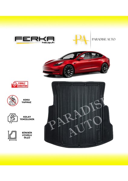 Tesla Model 3 2017 ve Üstü Bagaj Havuzu