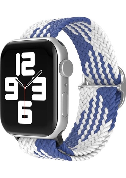 Newface Apple Watch 42MM Star Kordon - Mavi-Beyaz