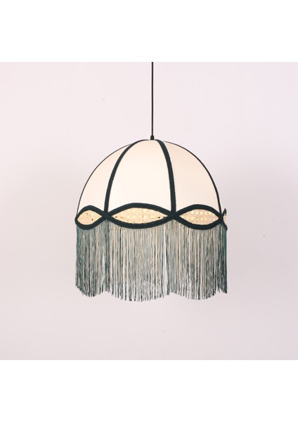 Mylamp Hayal 45X55 cm Doğal Hazeran ve Keten Kumaş Avize