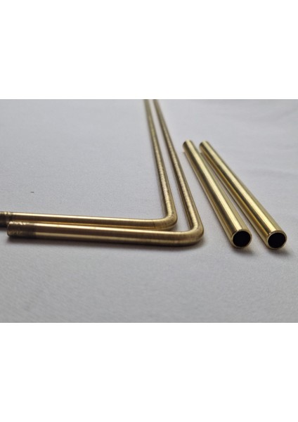 Tamamı Pirinçten Alan Tarama Çubuğu Sökülüp Takılabilen Hazneli Pirinç Saplı Define ve Su Arama Çubukları modelleri