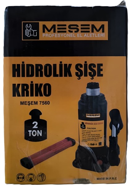 Hidrolik Şişe Kriko 2 Ton