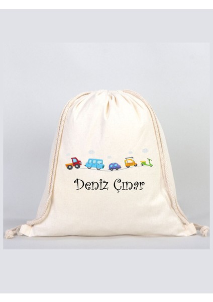 Isimli Çanta Isme Özel Ham Bez Bebek, Çocuk Kıyafet Çantası, Bebek Çanta Organizer, Oyuncak Çantası