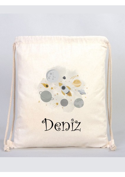 Isimli Çanta Isme Özel Ham Bez Bebek, Çocuk Kıyafet Çantası, Bebek Çanta Organizer, Oyuncak Çantası