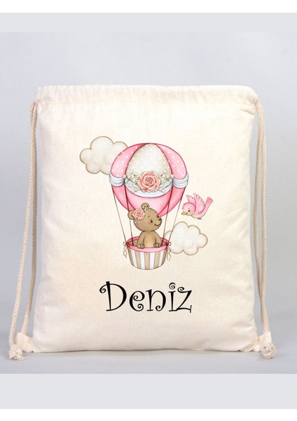 Isimli Çanta Isme Özel Ham Bez Bebek, Çocuk Kıyafet Çantası, Bebek Çanta Organizer, Oyuncak Çantası
