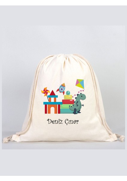 Isimli Çanta Isme Özel Ham Bez Bebek, Çocuk Kıyafet Çantası, Bebek Çanta Organizer, Oyuncak Çantası fırsatları