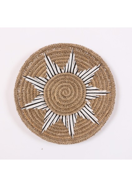 Mylamp Star Doğal Rafya Duvar Tabağı 40 cm