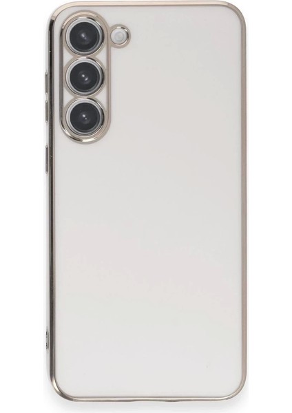 Newface Samsung Galaxy S23 Plus Kılıf Volet Silikon - Beyaz