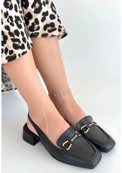 Joone Siyah Cilt Topuklu Ayakkabı modelleri