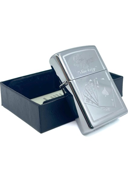 Vegas Sin City Royal Flush Dizayn Çakmak modelleri