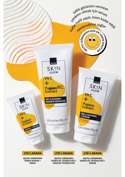 Sk!n Işıltılı Görünüm Veren Jel Temizleyici + Scrub 150 Ml. fırsatları