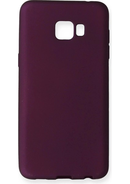 Newface Samsung Galaxy C5 Pro Kılıf First Silikon - Mürdüm